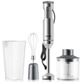 Hand Immersion Blender Powerful 4-In-1,Stainless Steel Stick Food Mixer,700Ml Mixing Beaker,500Ml Processor,Whisk
